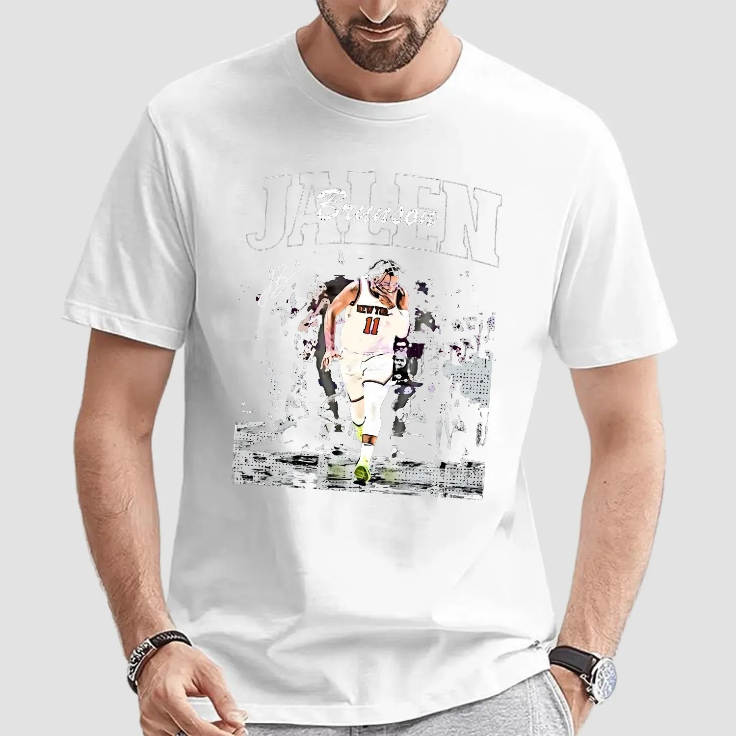 Jalen Brunson New York Knicks Basketball NBA Playoffs 2025 Vintage T Shirt