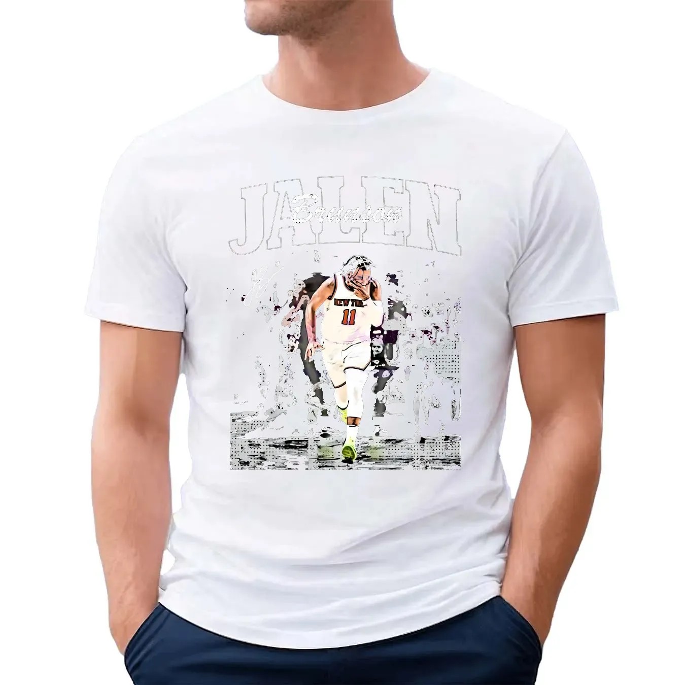 Jalen Brunson New York Knicks Basketball NBA Playoffs 2025 Vintage T Shirt