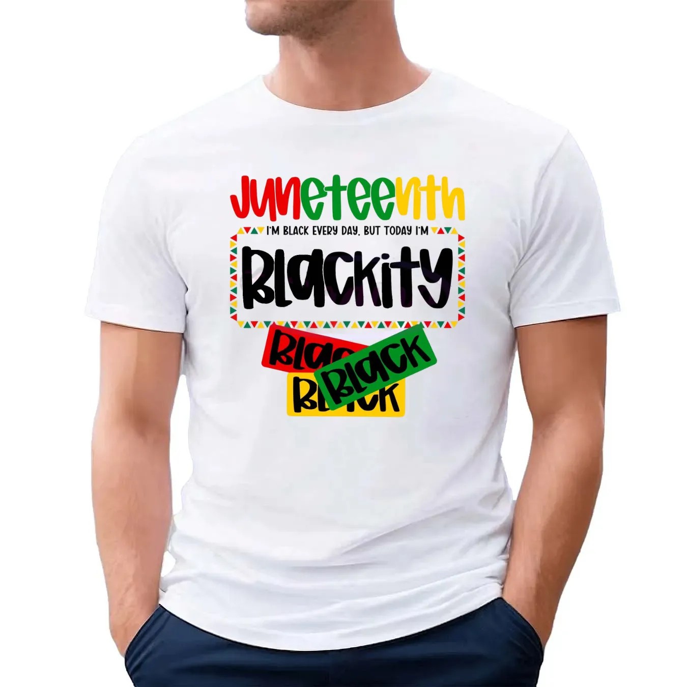 Juneteenth I'm Black every day but today i'm Blackity 1865 Black History T Shirt