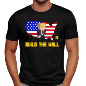 Trumpcraft Build The Wall Trump Flag T Shirt