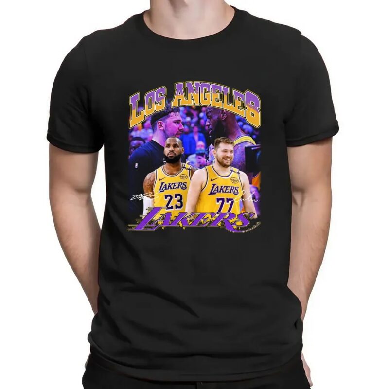 Luka Doncic x LeBron James Los Angeles Lakers shirt