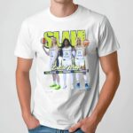 Azzi Fudd Wearing Slam Cover Dallas Wings WNBA T Shirt