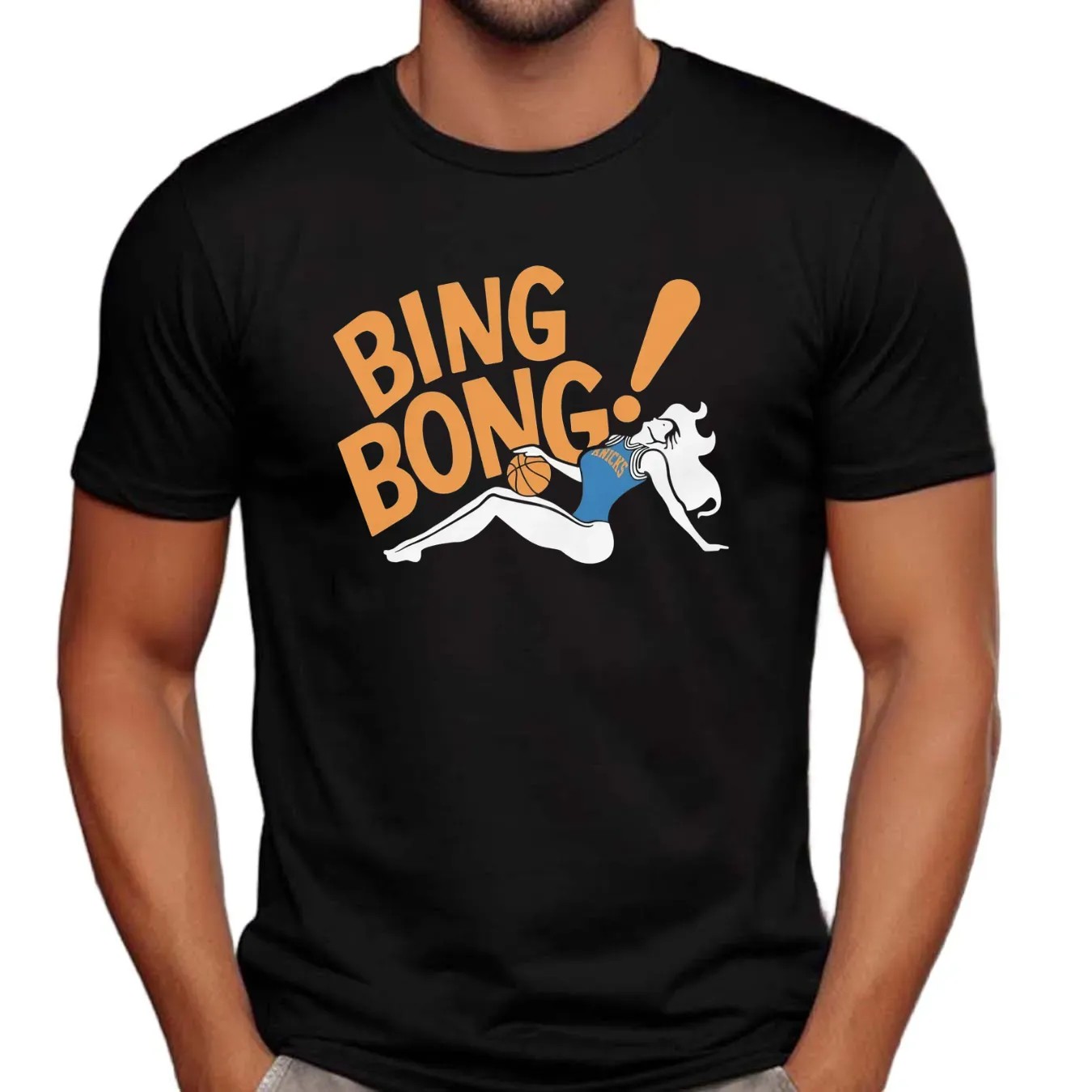 New York Knicks Basketball Bada Bing Bong Sexy Girl T Shirt