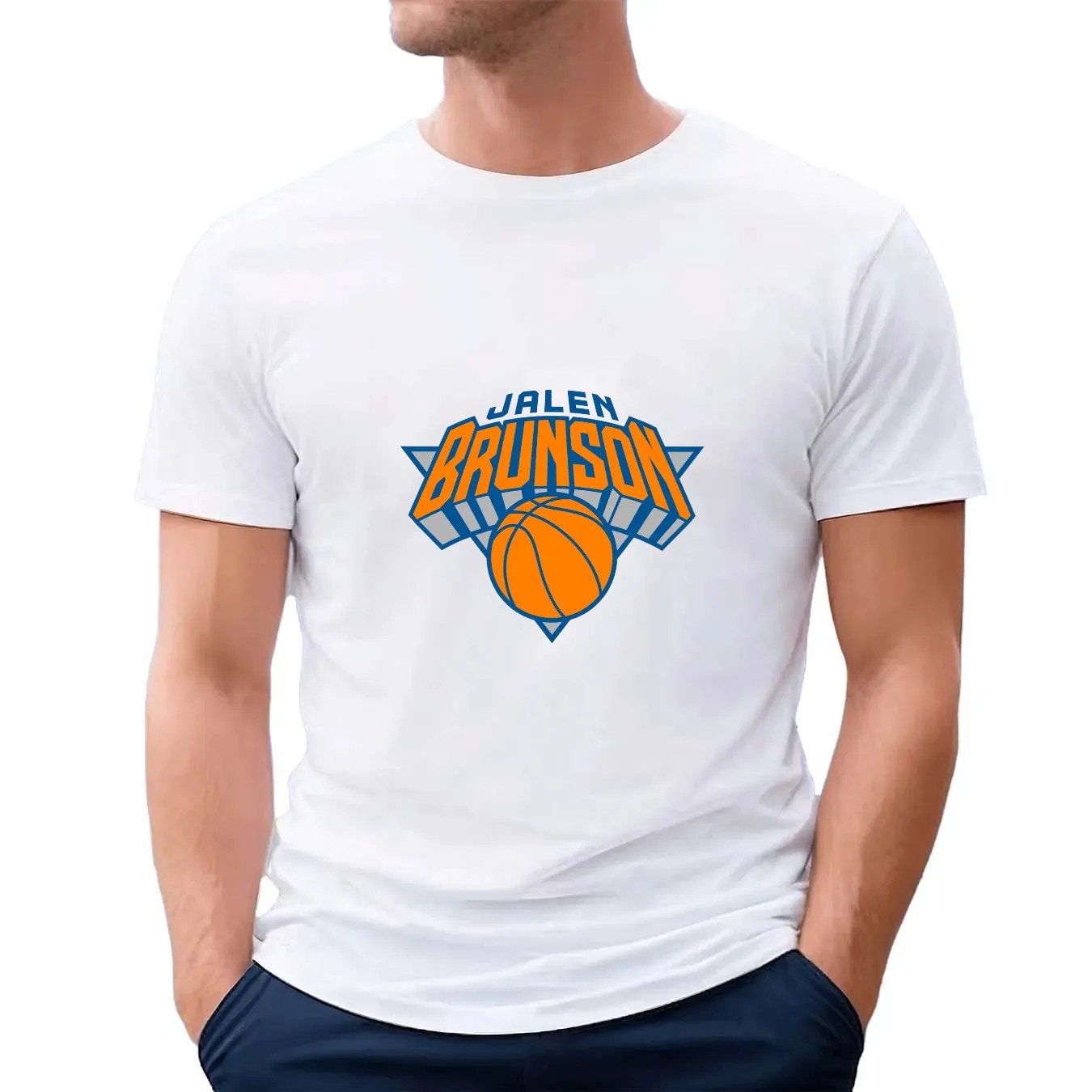 New York Knicks Basketball Star Jalen Brunson Logo Fans T Shirt