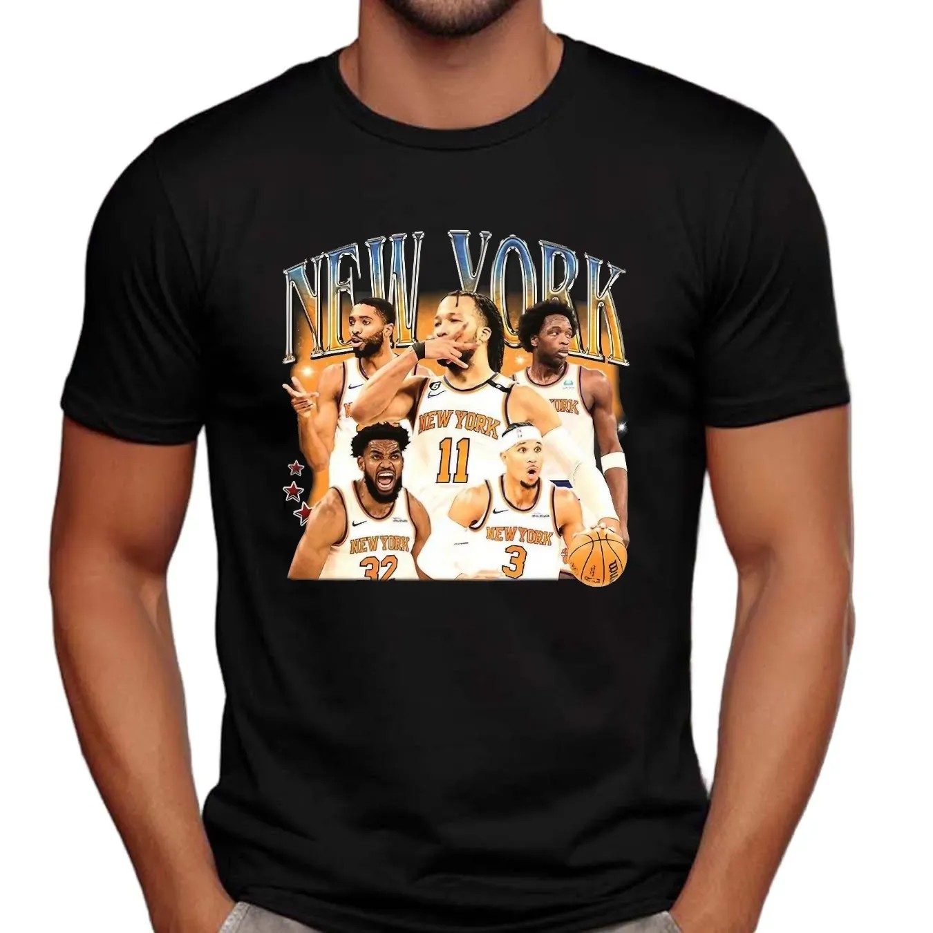New York Knicks Basketball Team Graphic Vintage Bootleg T Shirt