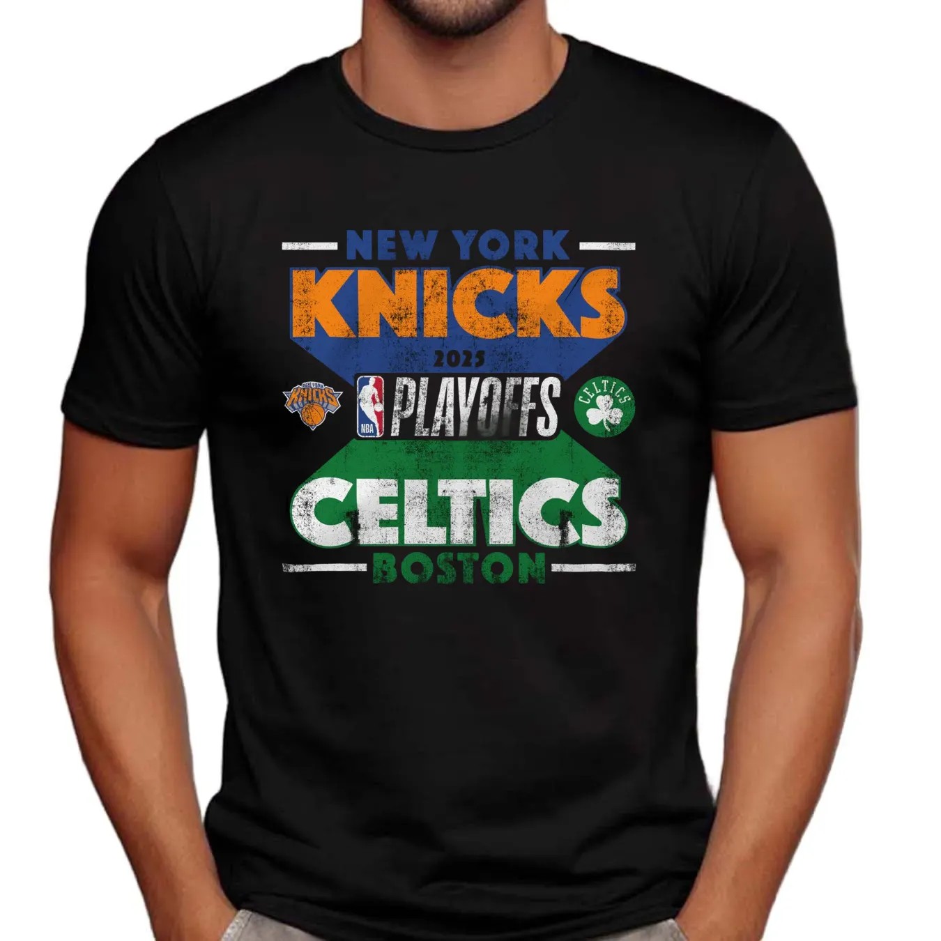 New York Knicks Vs Boston Celtics 2025 NBA Playoffs Final T Shirt