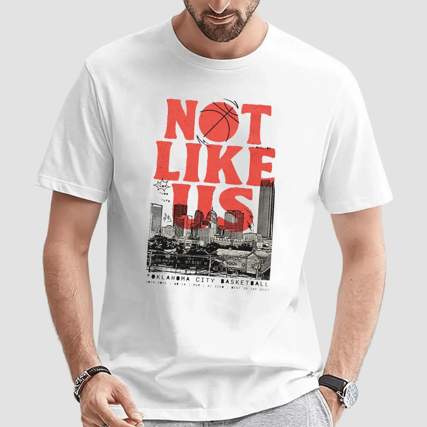 Oklahoma City Thunder Basketball Best in The West Not Like Us T Shirt