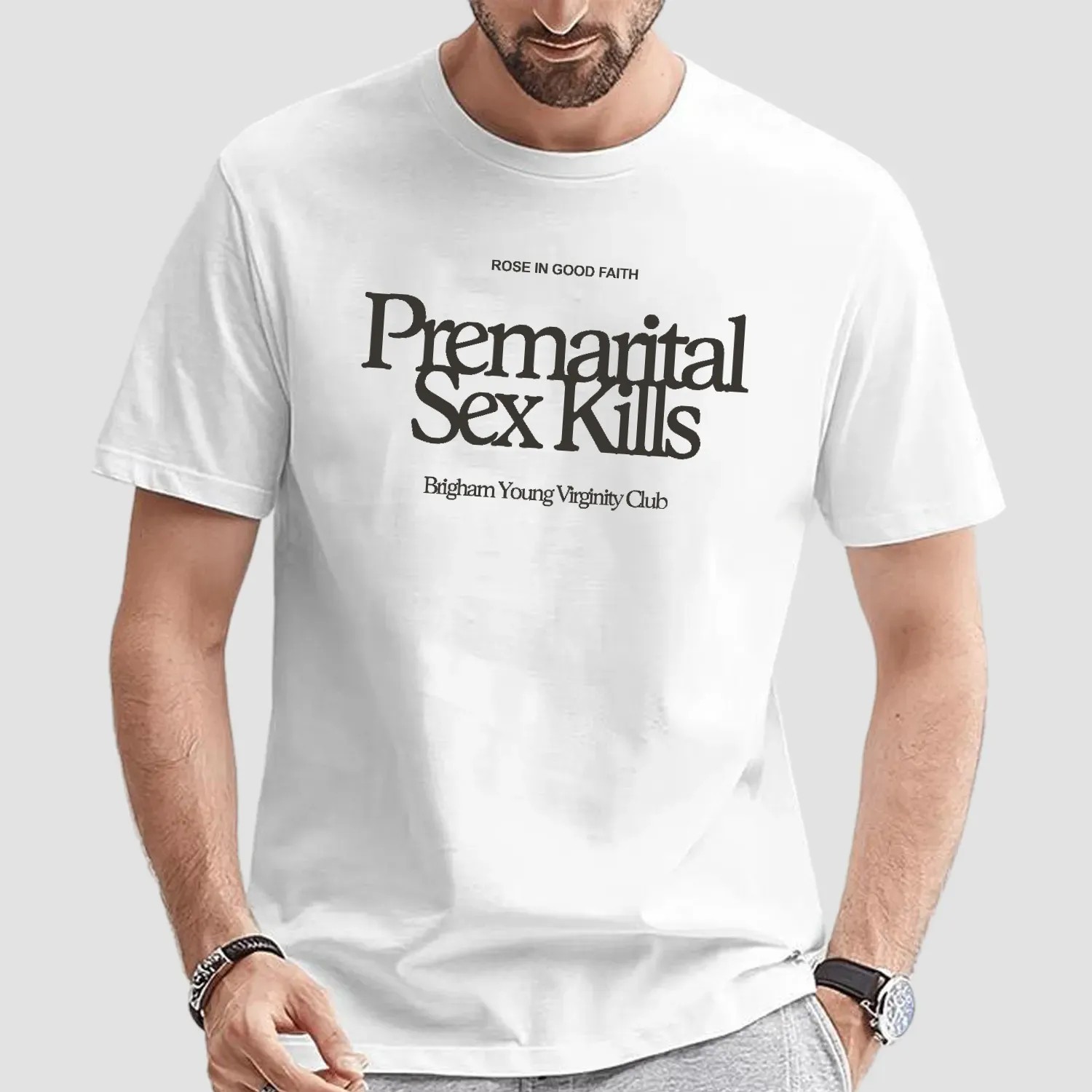 Premarital Sex Kills Brigham Young Virginity Club Rose In Good Faith T Shirt