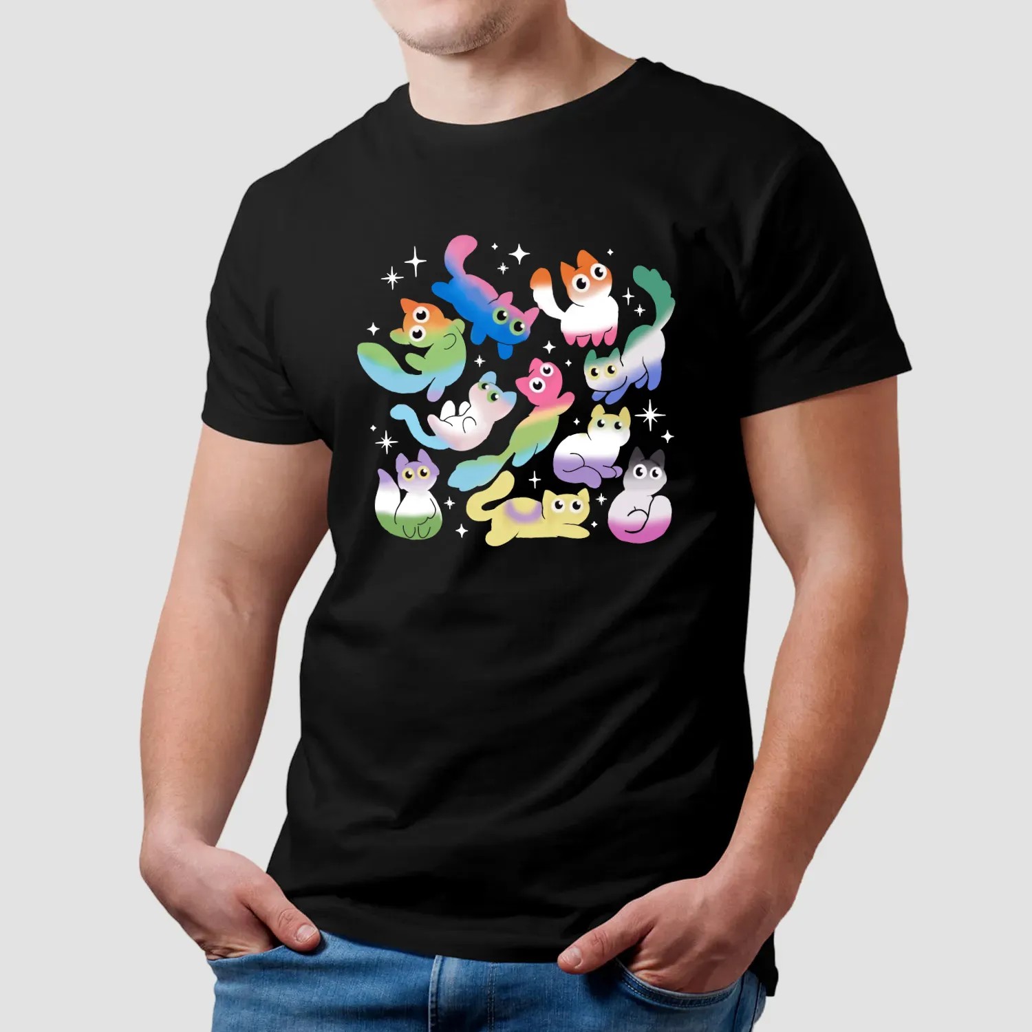 Pride Flags Void Cats Colorful T Shirt