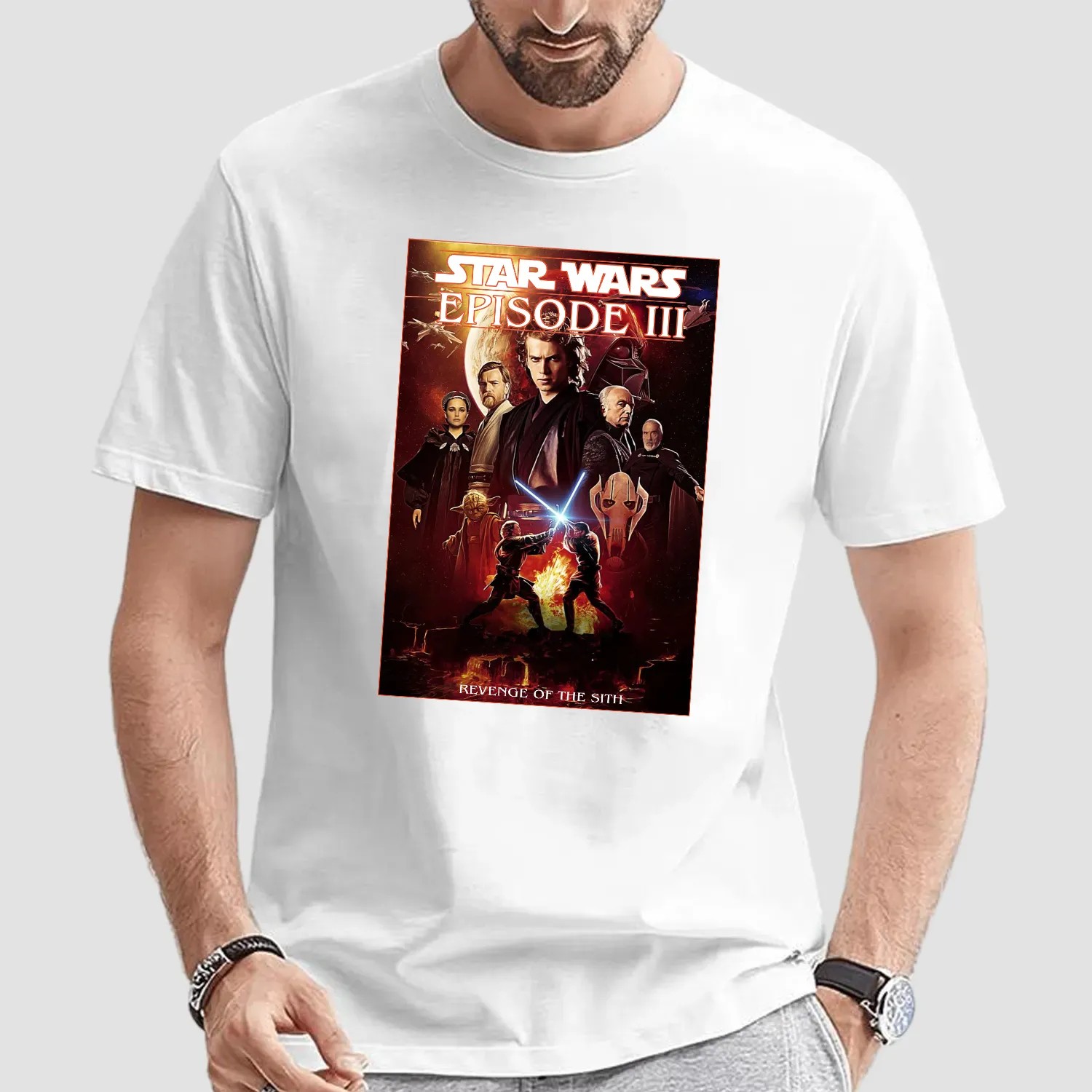 Retro 90's Starwars 20th Anniversary, Revenge of The Sith Graphic, Darth VaderFan Bootleg Tee, Comfort Colors T-Shirt, Gift For Women and Man