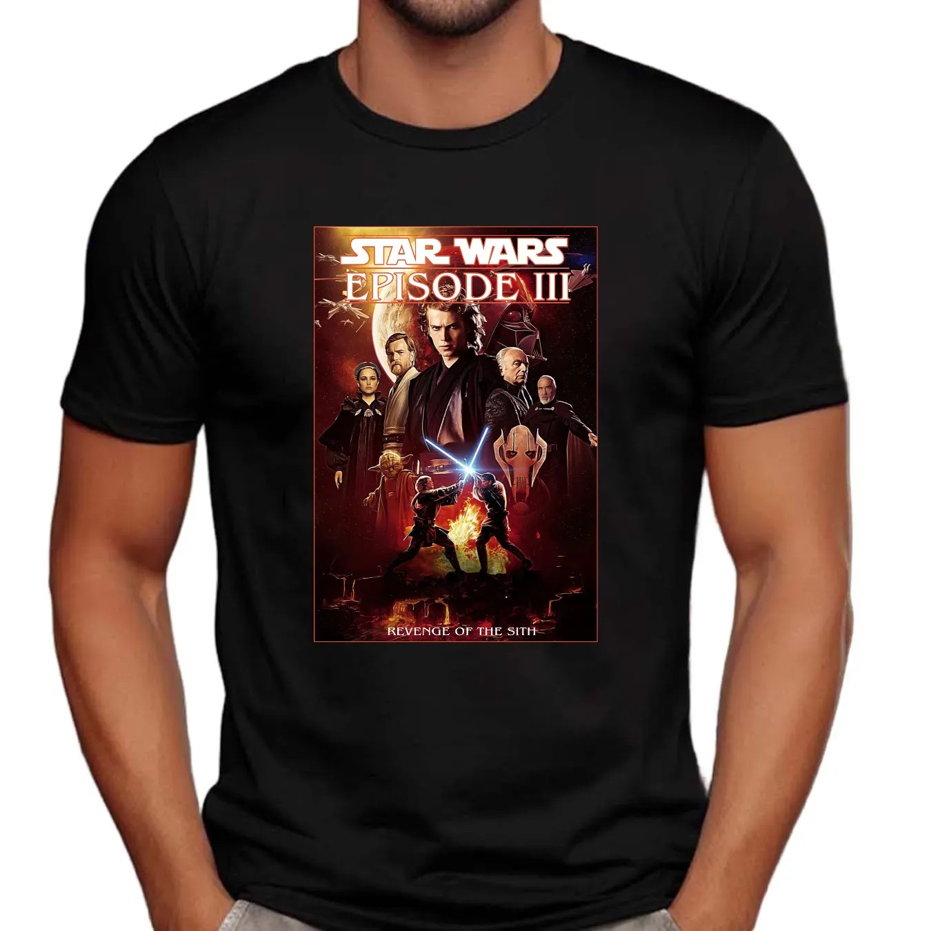 Retro 90's Starwars 20th Anniversary, Revenge of The Sith Graphic, Darth VaderFan Bootleg Tee, Comfort Colors T-Shirt, Gift For Women and Man