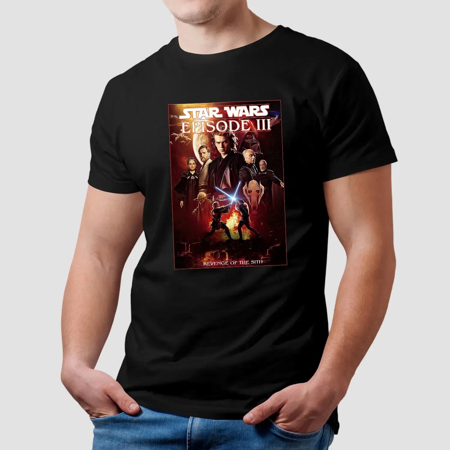Retro 90's Starwars 20th Anniversary, Revenge of The Sith Graphic, Darth VaderFan Bootleg Tee, Comfort Colors T-Shirt, Gift For Women and Man