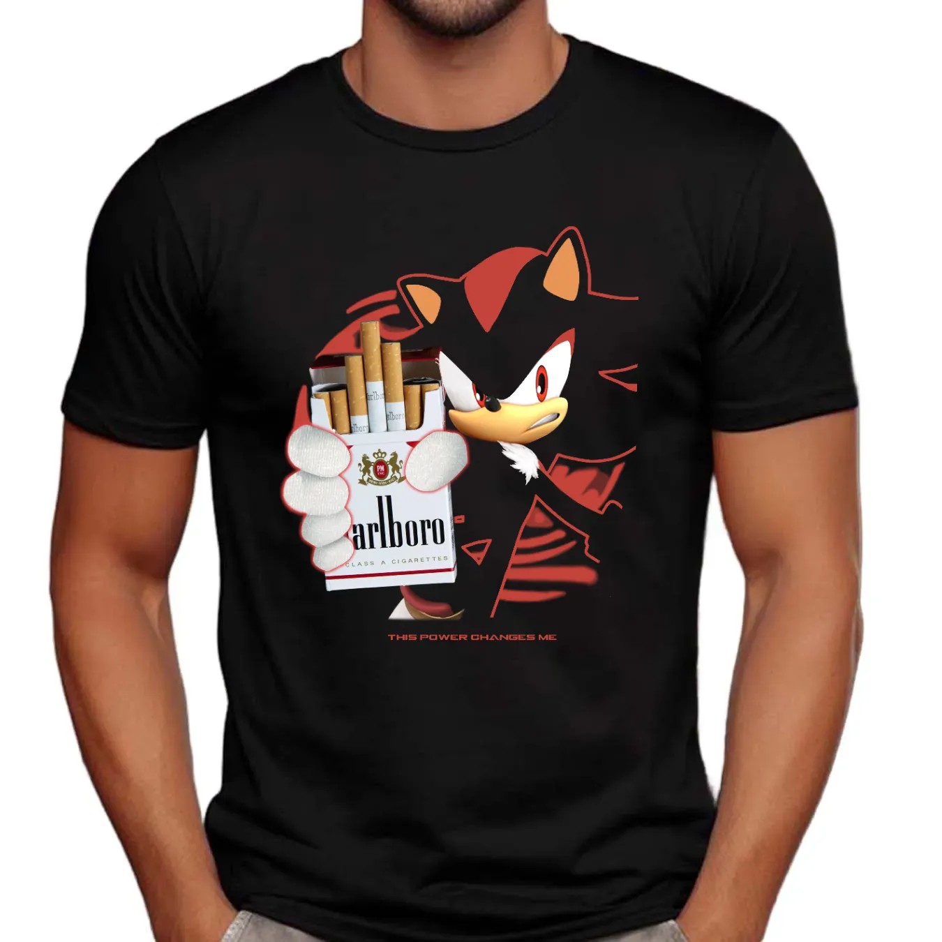 Shadow The Hedgehog Marlboro Ultimate Power This Power Changes Me Shirt