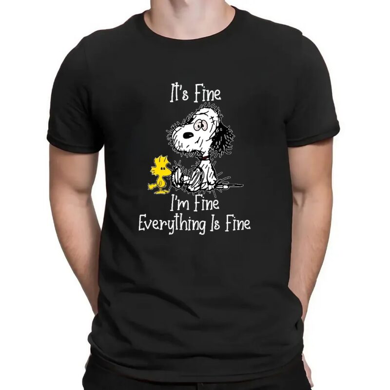 Snoopy And Woodstock It's Fine I'm Fine Everything Is Fine Shirt