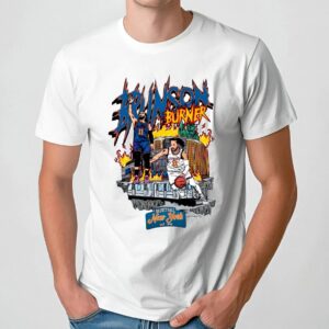 Jalen Brunson New York Basketball Burner Homage Retro Classic Graphic Bootleg T Shirt
