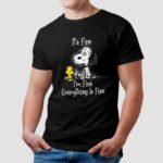 Snoopy And Woodstock It's Fine I'm Fine Everything Is Fine Shirt