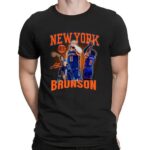 Jalen Brunson New York Knicks NBA Graphic Signature Vintage Bootleg T Shirt