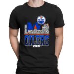 Edmonton Oilers Skyline Players Name 2025 Western Conference Finals T Shirt