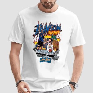 Jalen Brunson New York Basketball Burner Homage Retro Classic Graphic Bootleg T Shirt