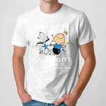 I Wear Blue For My Son autism Snoopy T Shirt