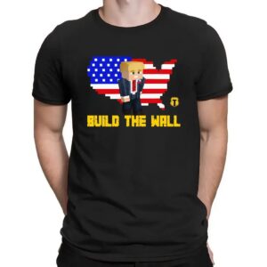 Trumpcraft Build The Wall Trump Flag T Shirt