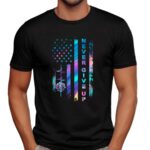 Roses Never Give Up American Flag Neon Shirts