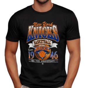New York Knicks Basketball Since 1946 NBA 75th Anniversary City Edition T Shirt