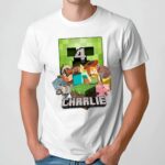 Custom Game Birthday Shirt, Mine Birthday Party Theme, Personalized Family Birthday Party Tee, Gifts For Birthday Girl Or Boy, Game Tee9