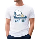 Canoe Snoopy ' Woodstock Peanuts Lake Life T Shirt