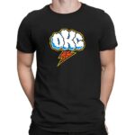Okc Cloudy And Lightning Oklahoma City Thunder T Shirt