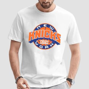 Kith For The New York Knicks NBA Playoffs 2025 Logo T Shirt