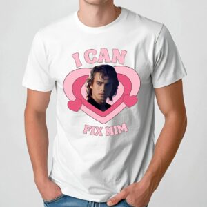 I Can Fix Him Anakin Skywalker T-shirt, Star Wars Coquette Style, Star Wars Fan Shirt, Hollywood Studio, Galaxy's Edge, Jedi Aesthetic Gift