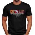 Cleveland 3 Teams Sports Logo Skyline Shirt