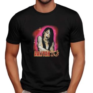 Aaliyah Princess Of R&B Graphic Portrait T Shirt