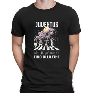Juventus Abbey Road Fino Alla Fine signatures t shirt