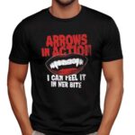 Arrows In Action Vampire Bite I Can Feel It In Her Bite T Shirt