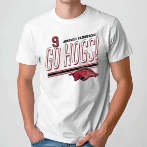 Wehiwa Aloy Arkansas Razorbacks Baseball Go Hogs T Shirt