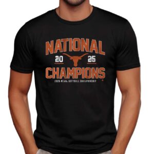 Texas Longhorn Softball 2025 NCAA Champions T Shirt