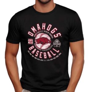 Arkansas Razorbacks Omahogs 2025 CWS NCAA T Shirt