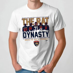 The Rat Dynasty Florida Panthers Back-to-Back Stanley Cup Champions T Shirt