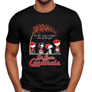 St Louis Cardinals The Peanut It’s The Most Wonderful Time Of The Year Fan T Shirt