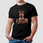 Cm Punk Wrestling Attitude Middle Finger Portrait T Shirt