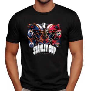Florida Panthers Vs Edmonton Oilers 2025 Stanley Cup Final Dueling Helmets T Shirt
