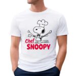 Jeremy Allen White Wearing Chef Snoopy T Shirt