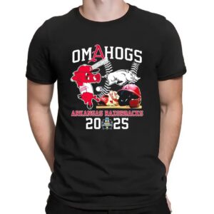 Arkansas Razorbacks Baseball OmaHogs 2025 Mascot T Shirt