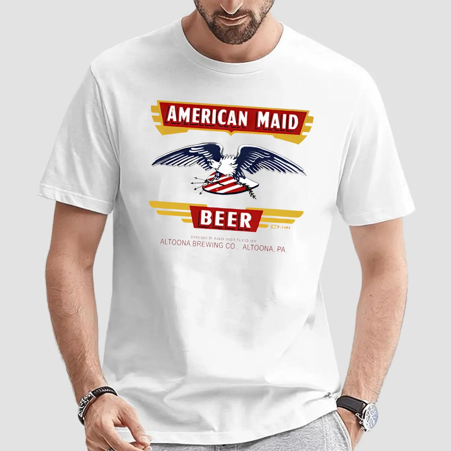 American Maid Beer Brewing And Bottled By Altoona Brewing Co PA T Shirt