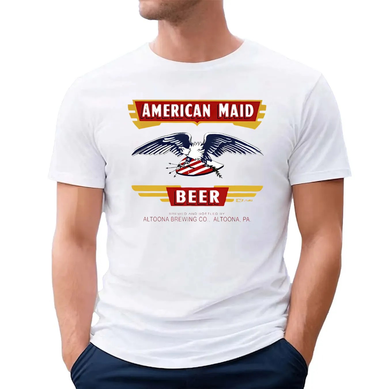 American Maid Beer Brewing And Bottled By Altoona Brewing Co PA T Shirt