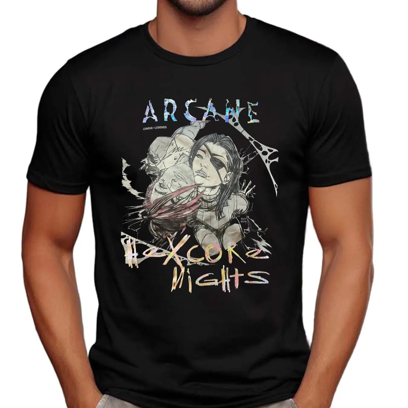 Arcane League Of Legends Excor Hexcore Nights Even T Shirt