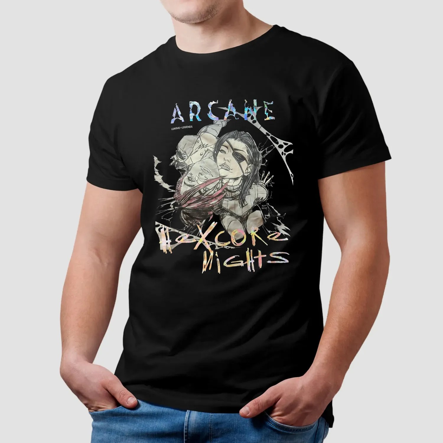 Arcane League Of Legends Excor Hexcore Nights Even T Shirt