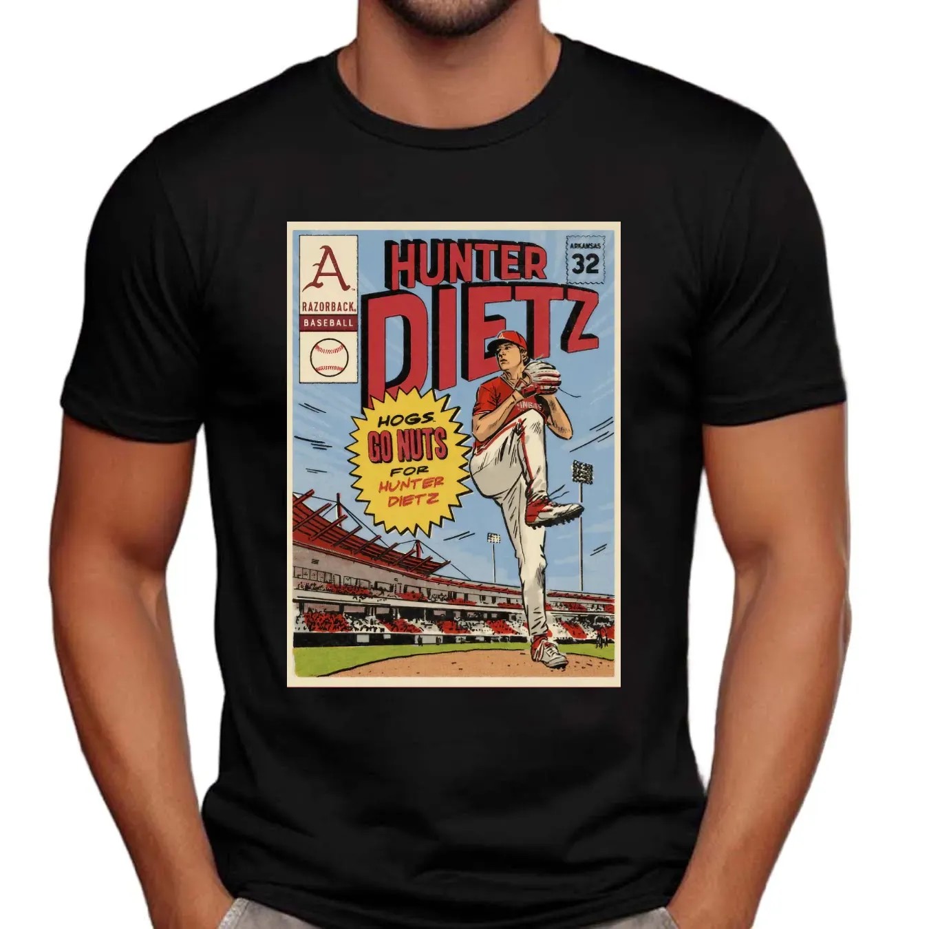 Arkansas Hunter Dietz Hogs Go Nuts For Hunter Dietz T Shirt